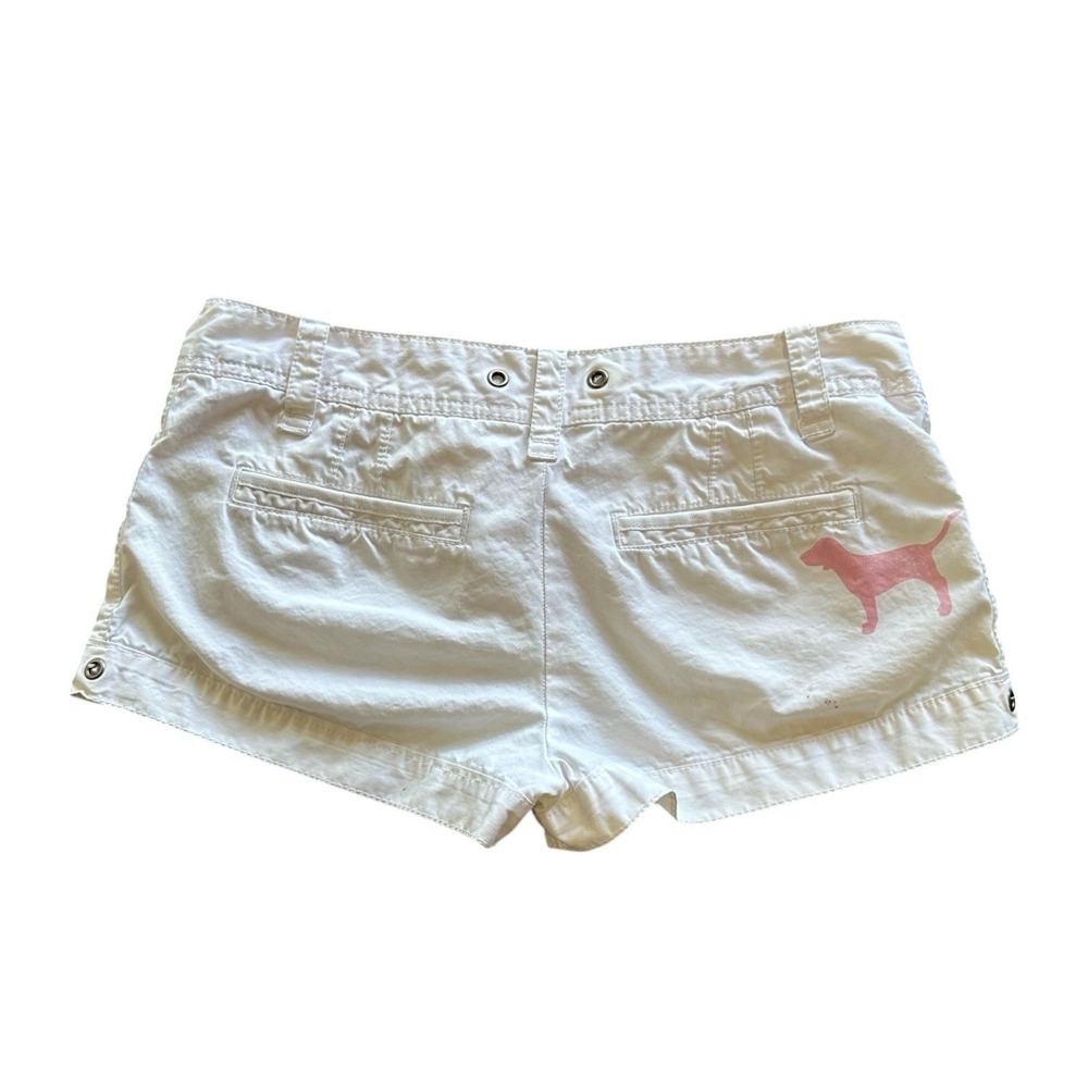 y2k 2008 pink Victoria's Secret rare vs pink doggie peace & love micro shorts